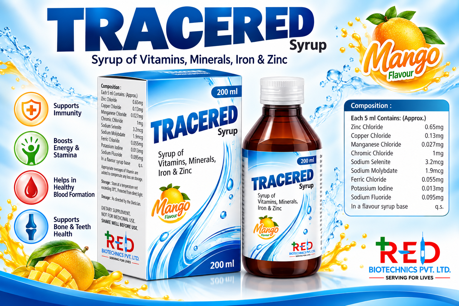 Tracered Syrup